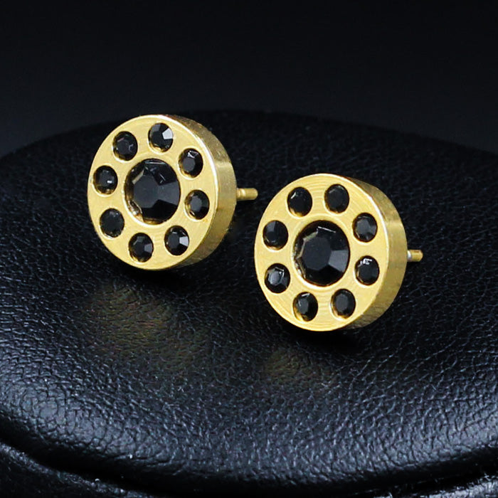 Ioná	Black Stone Round Studs