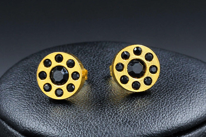 Ioná	Black Stone Round Studs