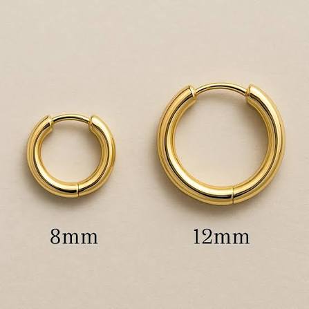 Tara Hoops | Waterproof 18K Gold 8mm To 20mm