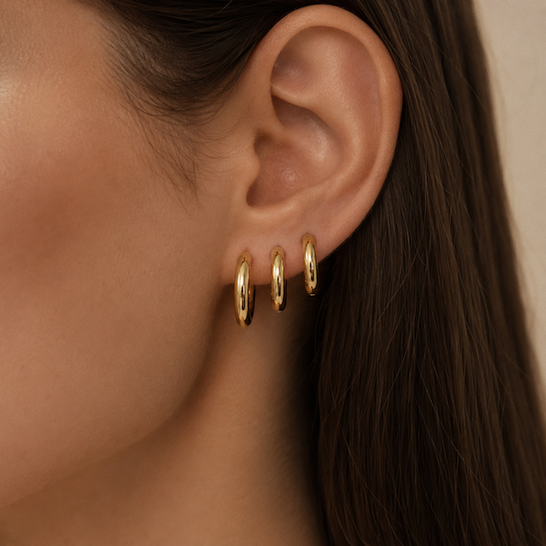 Tara Hoops | Waterproof 18K Gold 8mm To 20mm