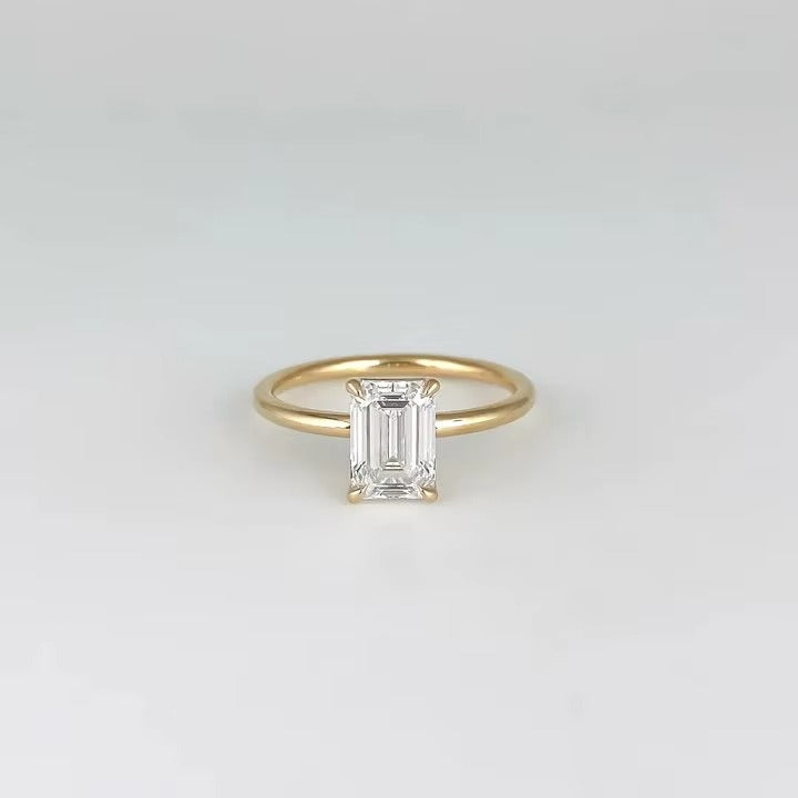Pickering Emerald Diamond Gold Ring