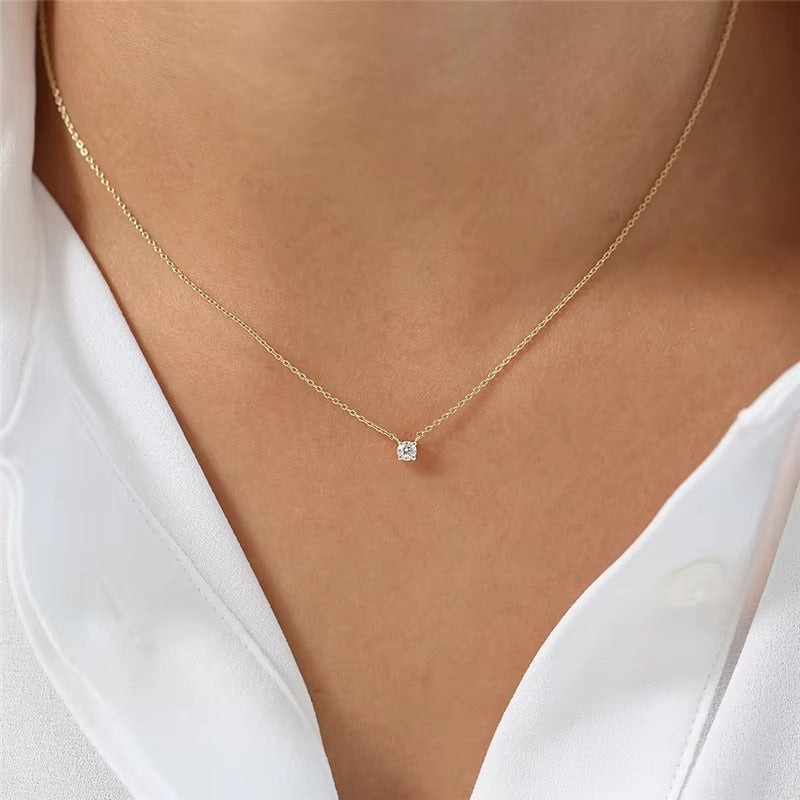 Tustin 3.5mm Crystal Rose Gold	Necklace