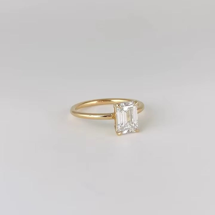 Pickering Emerald Diamond Gold Ring