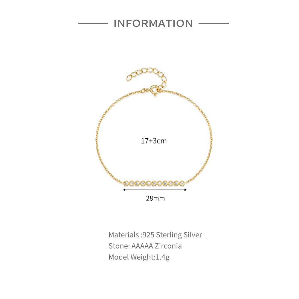 Lanna Crystal Bar Bracelet