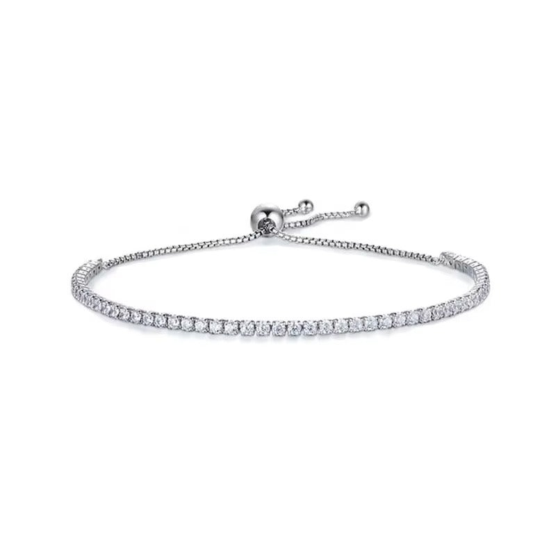 Flourish Timeless Radiance in Moissanite Flow Bracelet