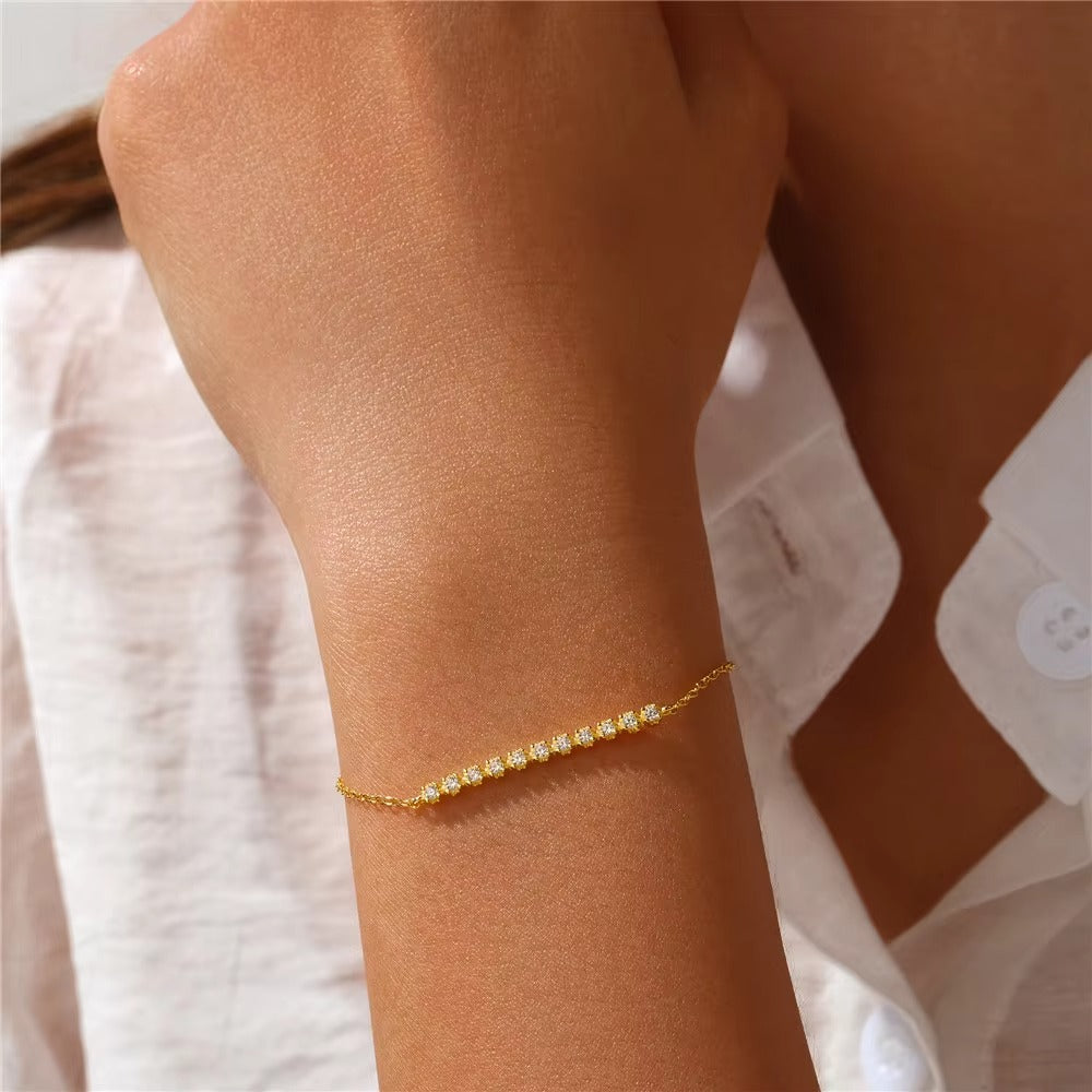 Lanna Crystal Bar Bracelet