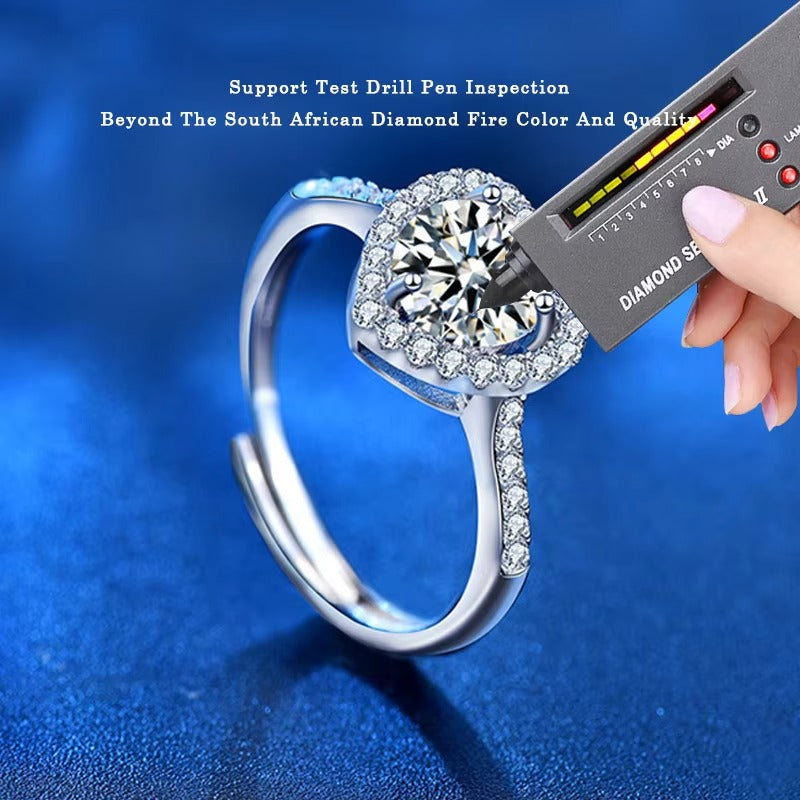 Ember 1CT Heart-Shaped Solitaire Moissanite	Ring