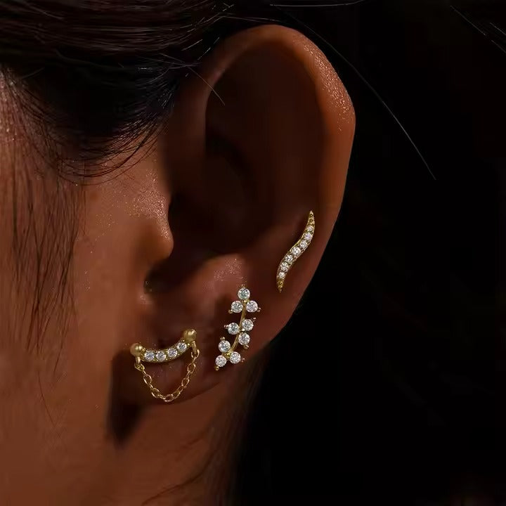 Harker Crystal Flatback Stud- Single Earring