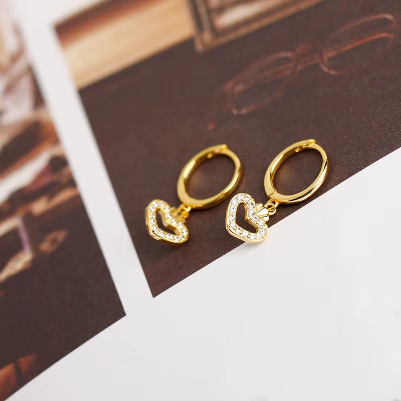 Antique Heart Pendant	Hoops