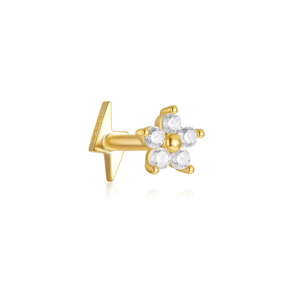 Gulfport Crystal Flatback Stud- Single Earring