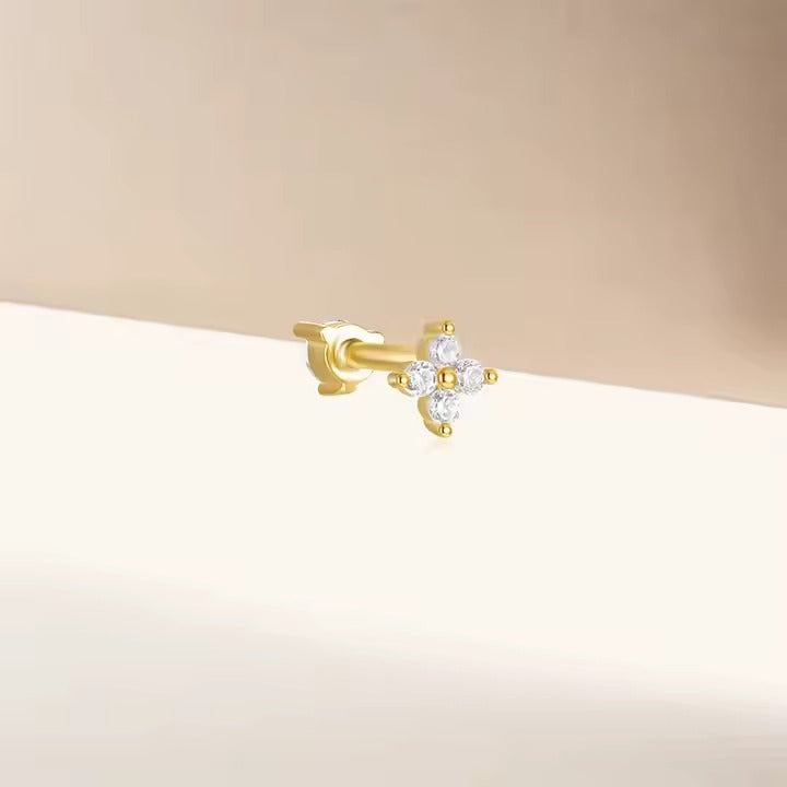Gulfport Crystal Flatback Stud- Single Earring