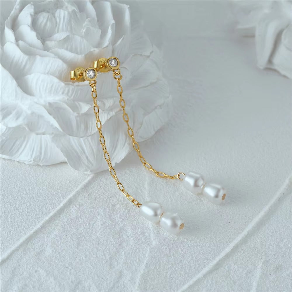 Tess Pearl Drop Earrings