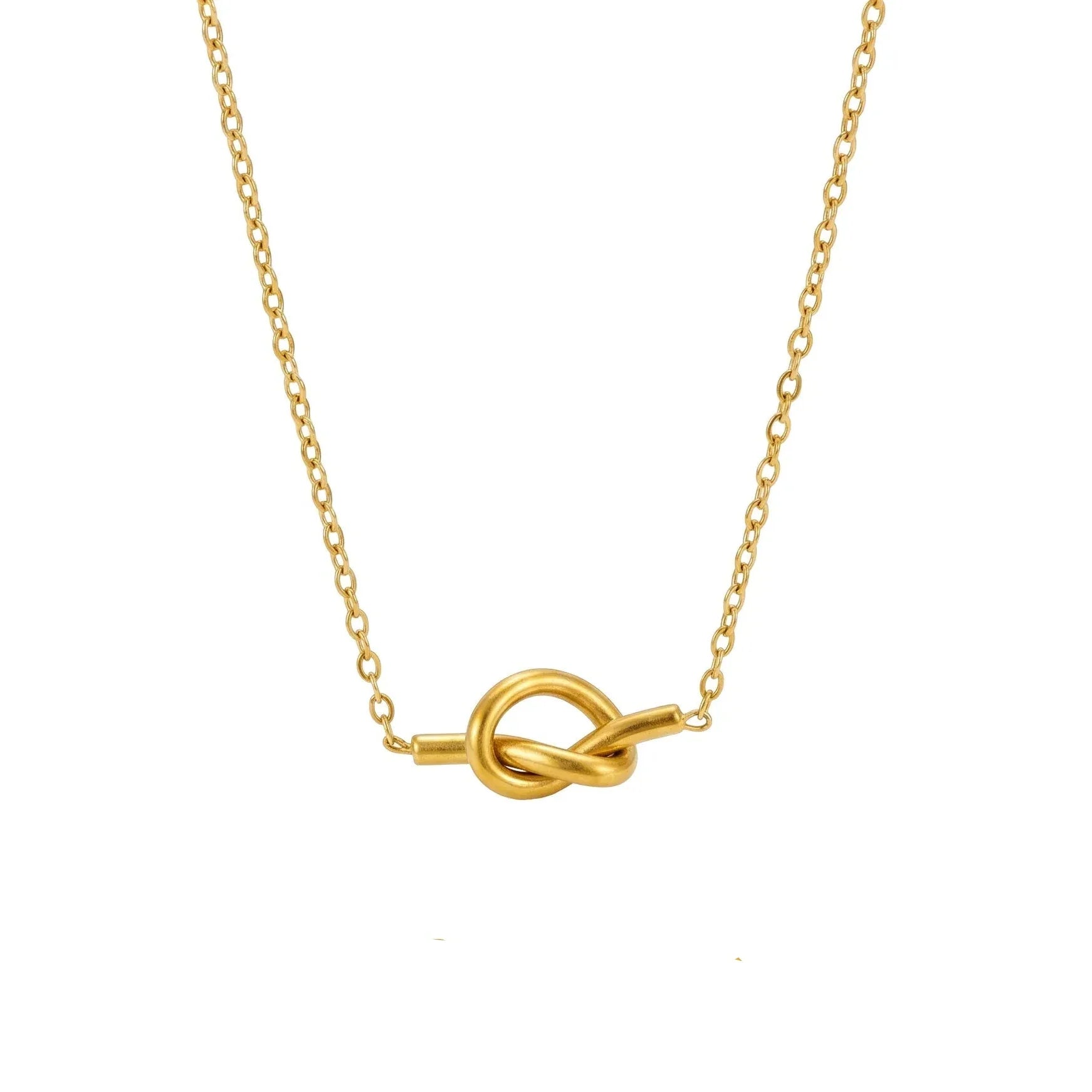 Alodie Knot Necklace | Waterproof 18k Gold