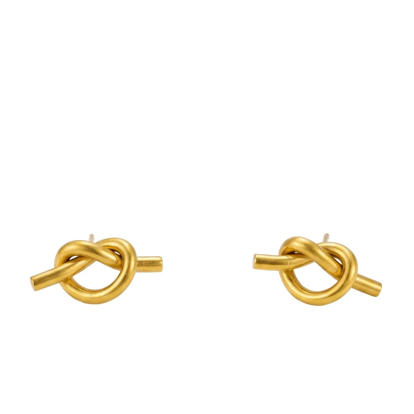 Alodie Knot Stud Earrings | Waterproof 18k Gold