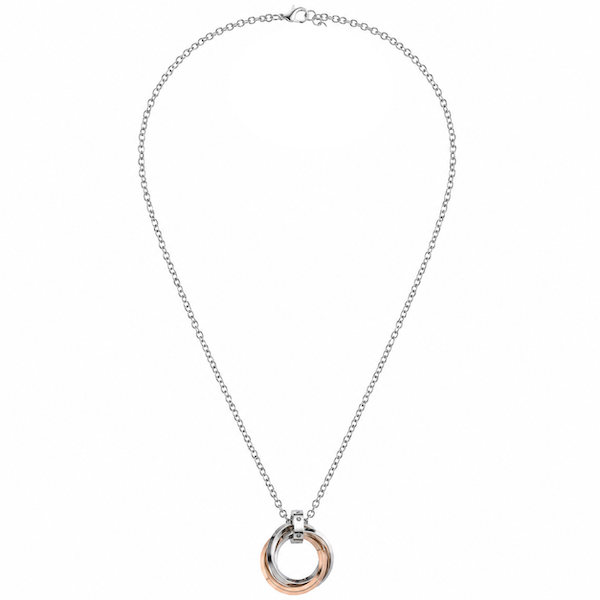 Amara Three Rings Necklace | Waterproof Silver