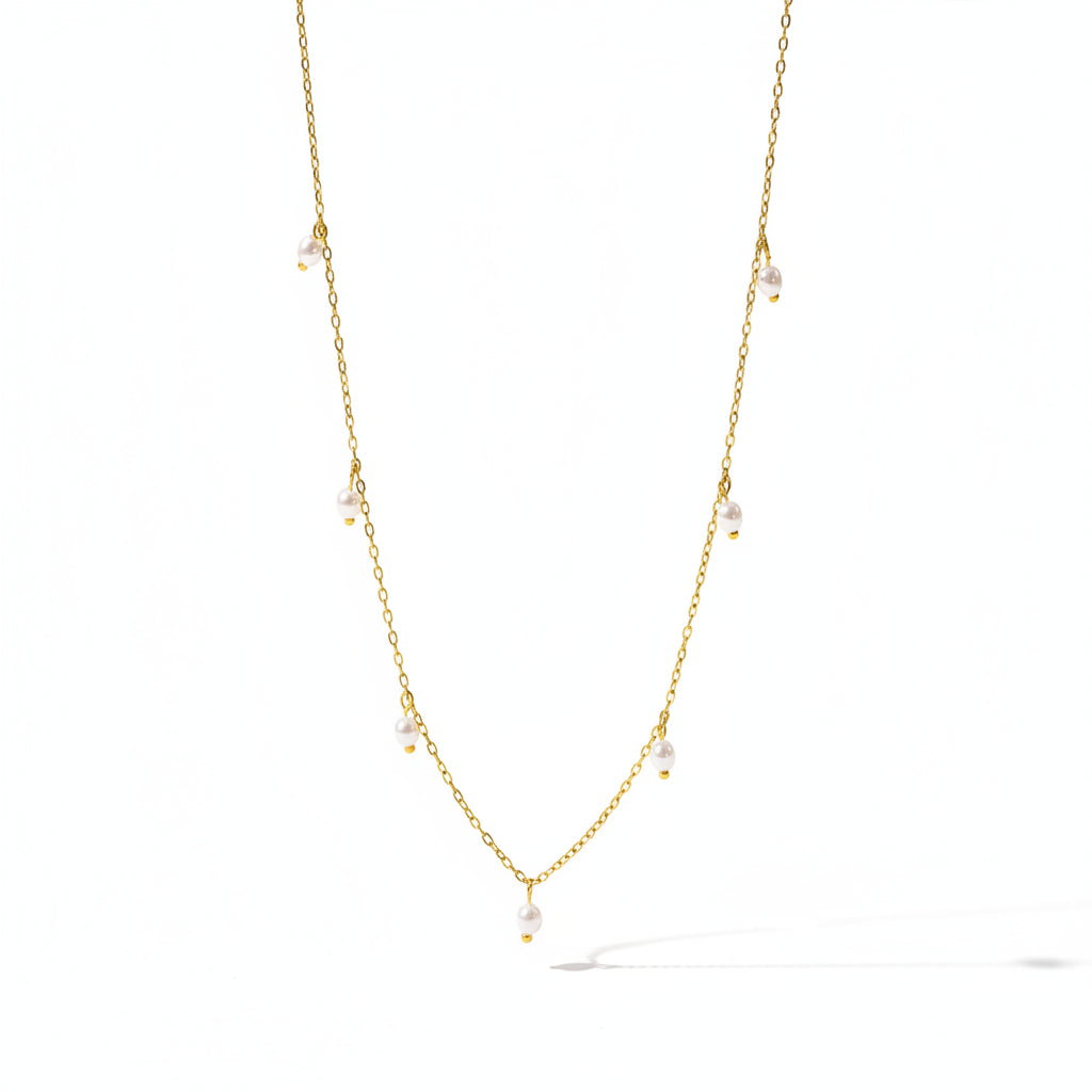 Amaya Pearl Necklace | Waterproof 18k Gold