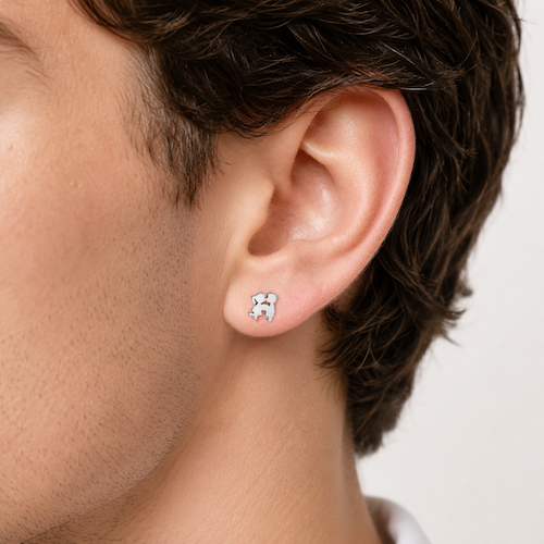 Annie Kissing Studs | Waterproof 18k Gold & Silver