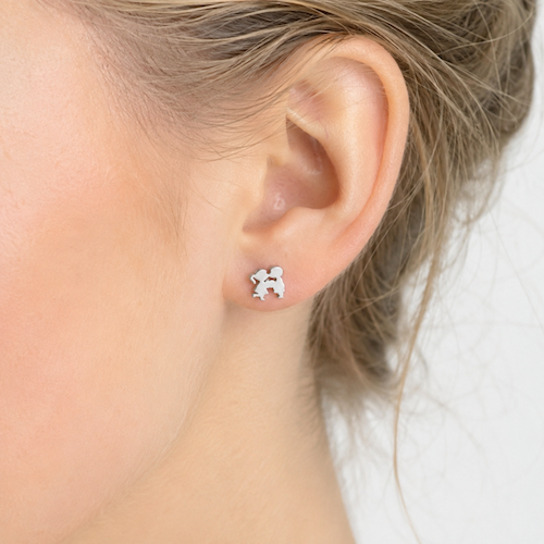 Annie Kissing Studs | Waterproof 18k Gold & Silver
