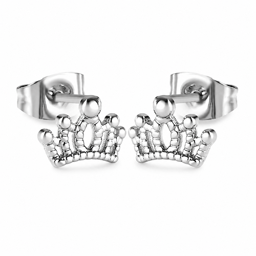 Arden Crown Studs | Waterproof 18k Gold & Silver