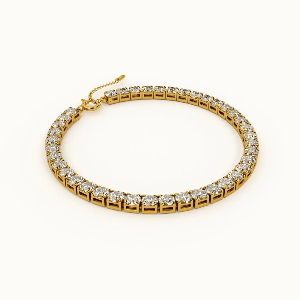 Athena Tennis Bracelet | Waterproof 18k Gold