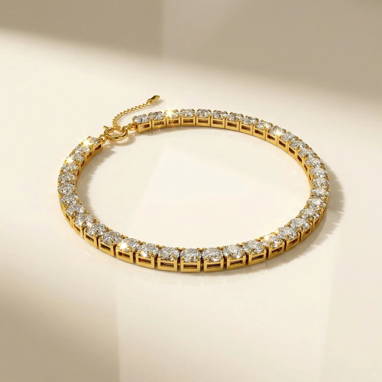 Athena Tennis Bracelet | Waterproof 18k Gold