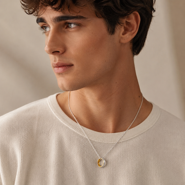 Amar Ring Necklace | Waterproof Two Tone