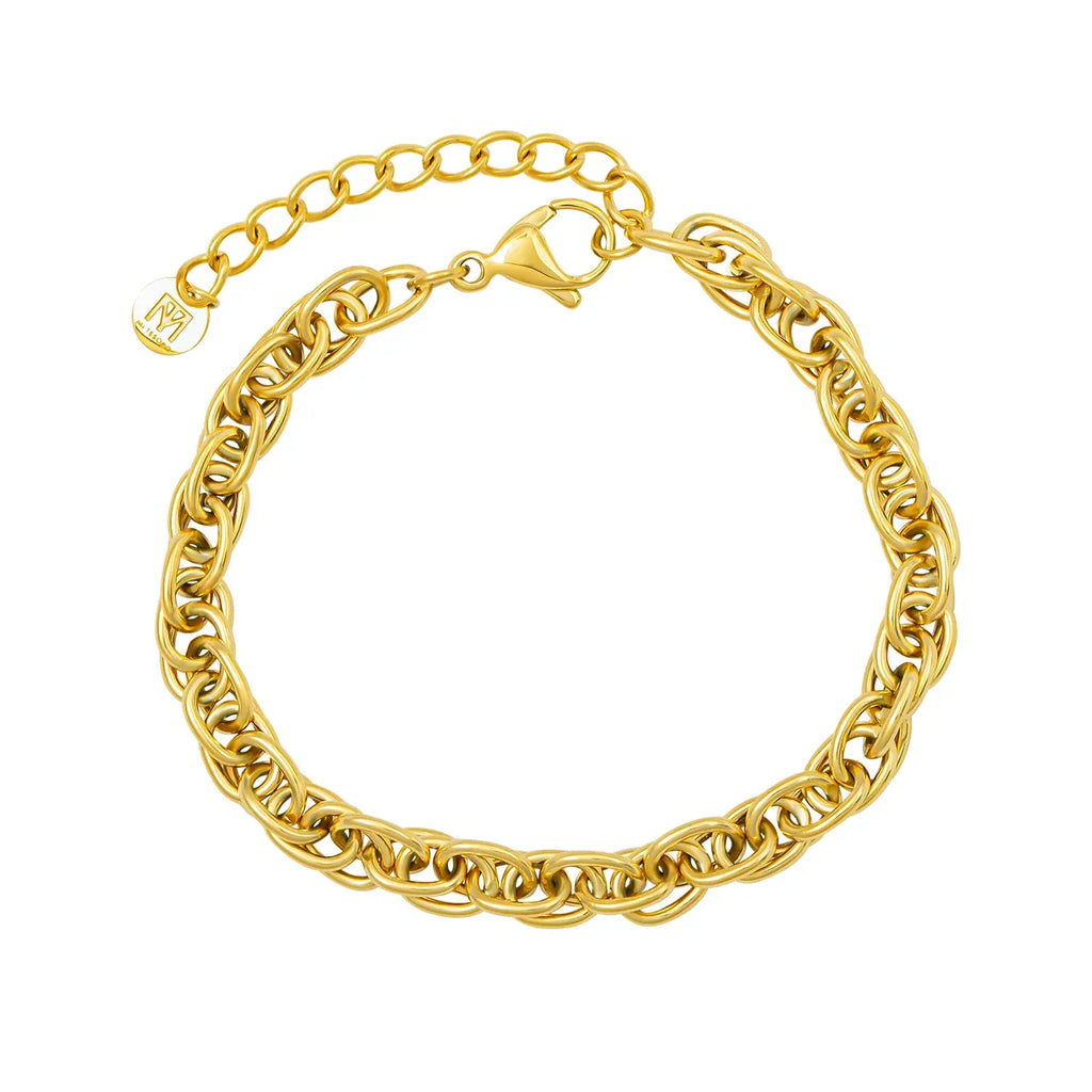 Belina Link Chain Bracelet | Waterproof 18k Gold