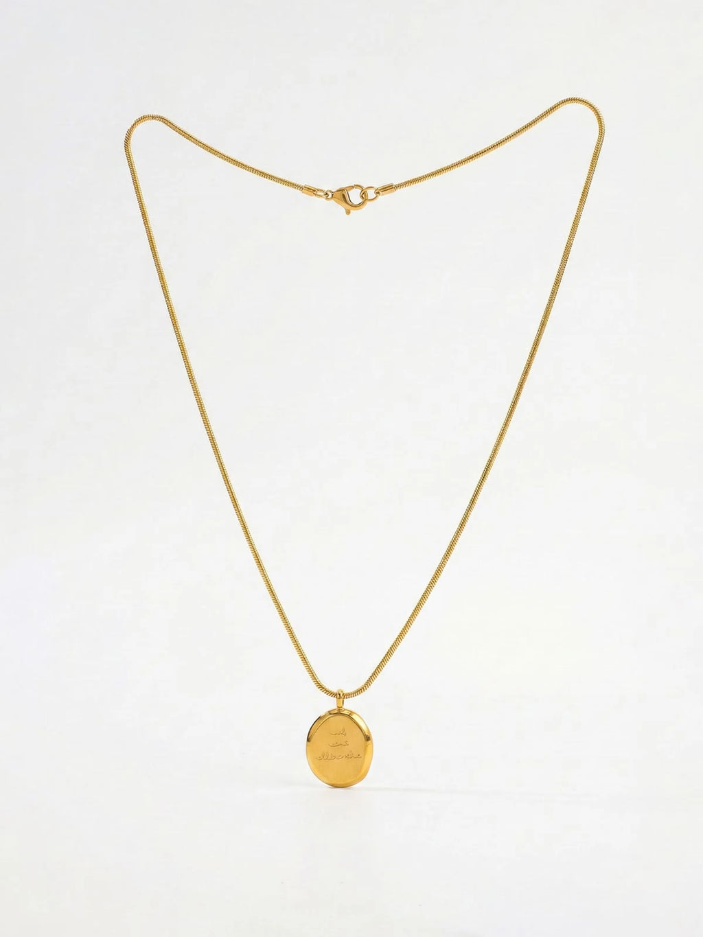 Bina You Are Adorable Engraved Pendant Necklace | Waterproof 18k Gold