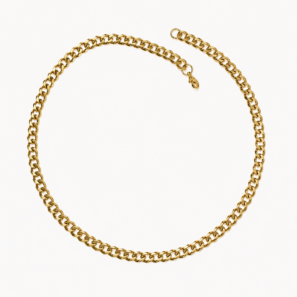 Boss Cuban Link Chain Necklace | Waterproof 18k Gold & Silver