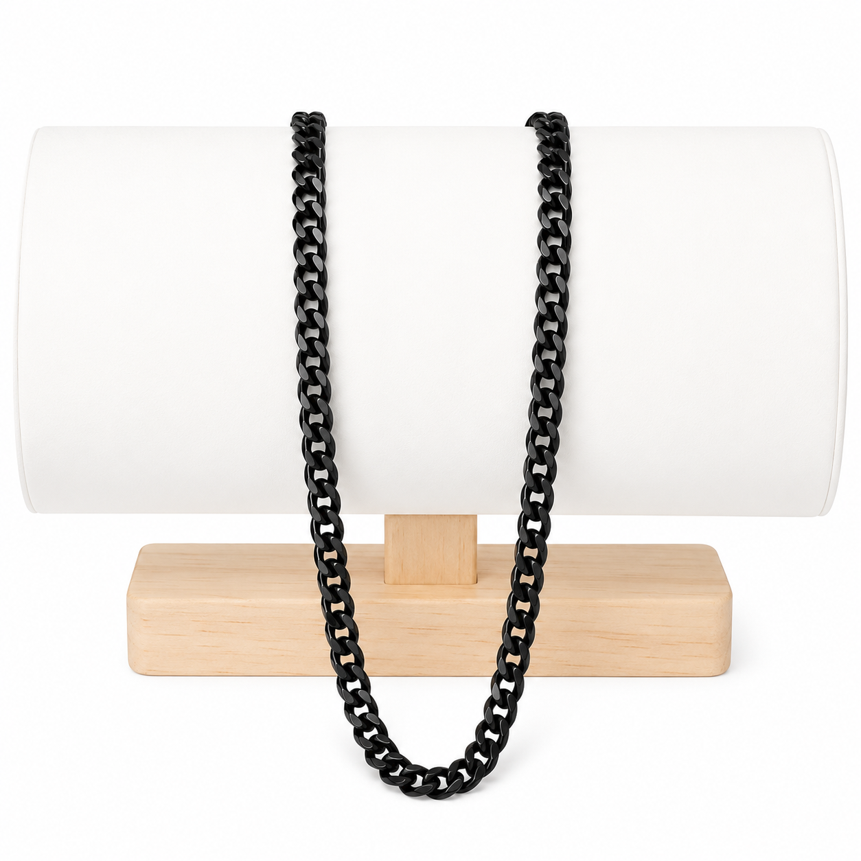 Boss Cuban Link Chain Necklace | Waterproof Black
