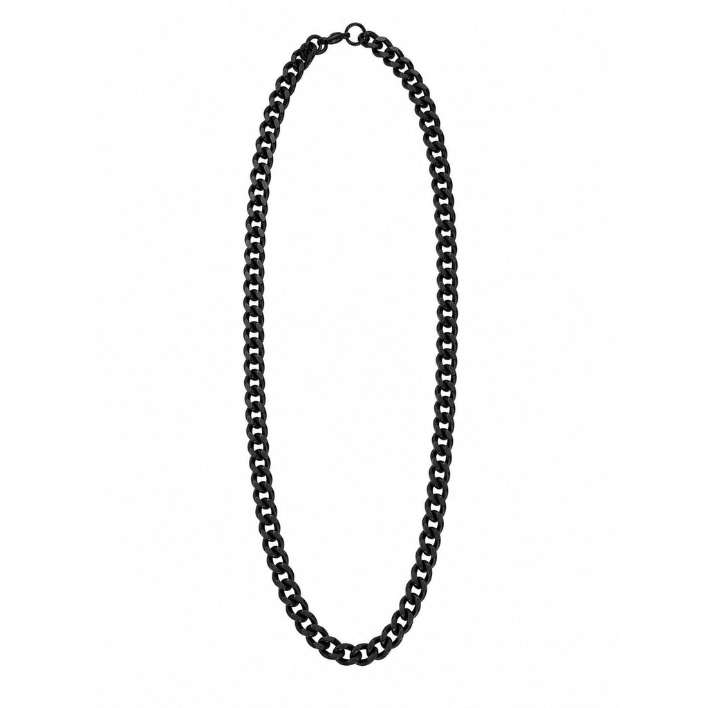 Boss Cuban Link Chain Necklace | Waterproof Black