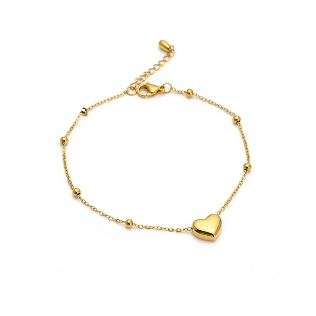 "Brea Heart Bracelet | Waterproof 18k Gold		"		

