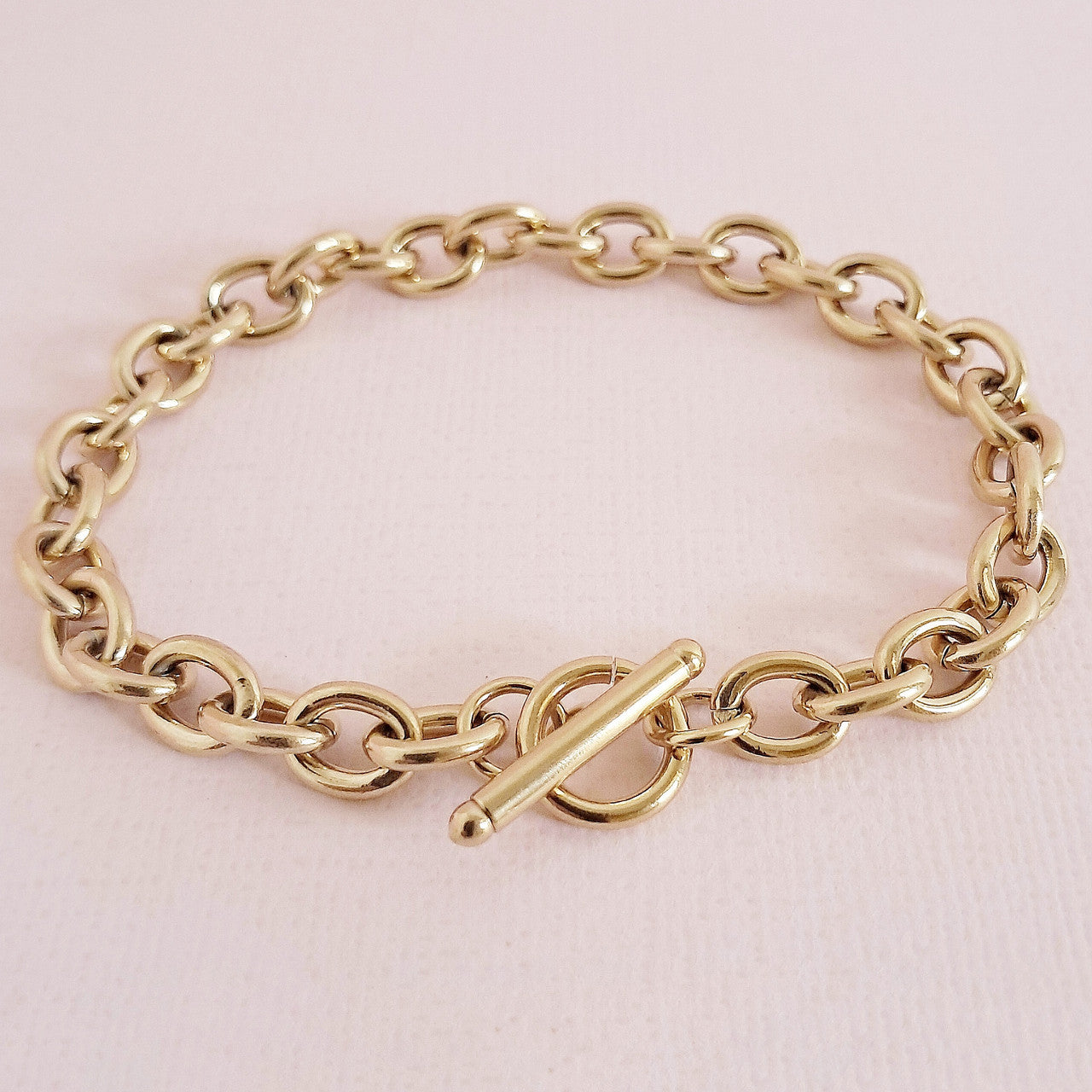 Caroline Toggle Bar Bracelet 6MM | Waterproof 18k Gold