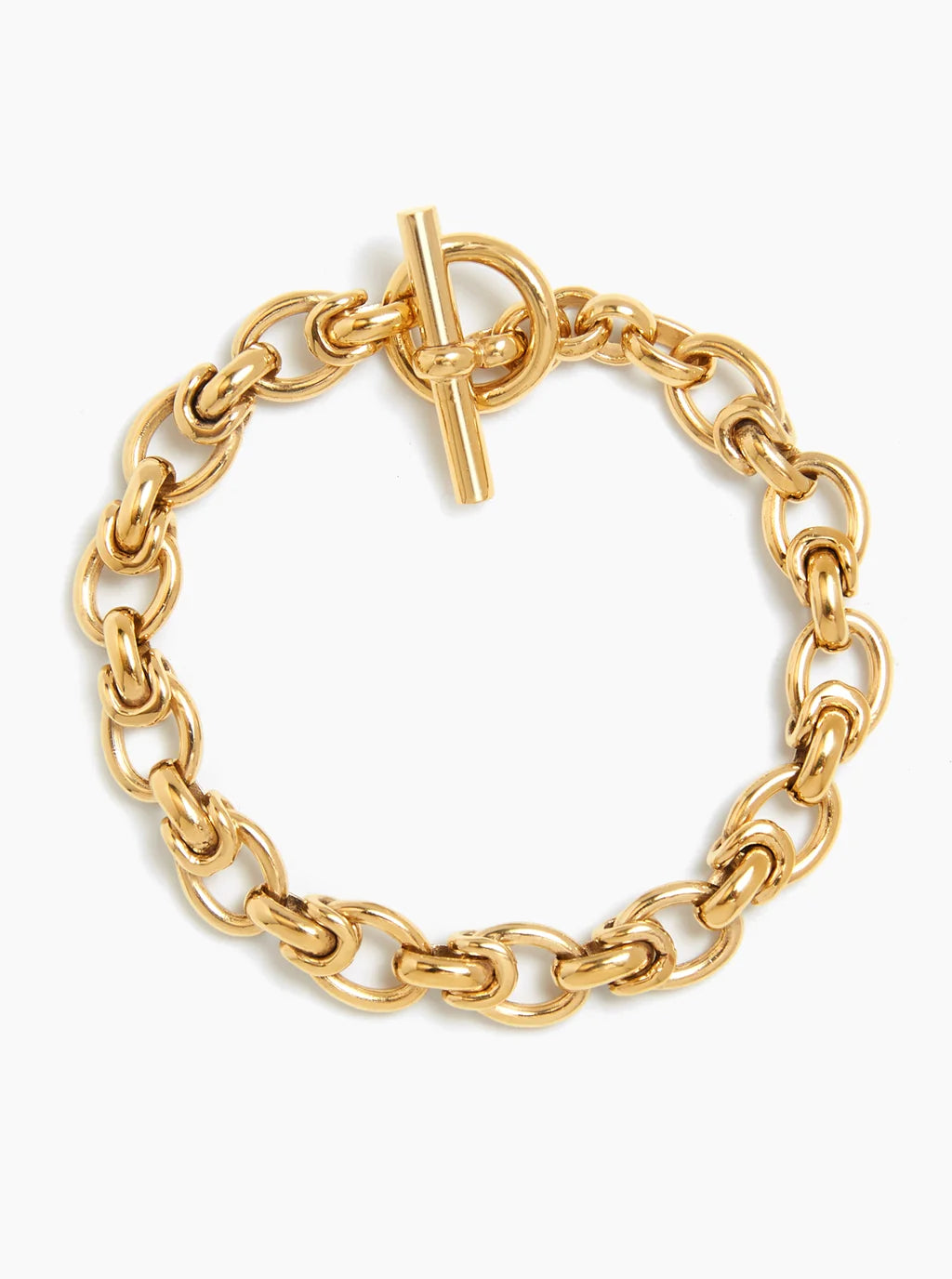 Caroline Toggle Bar Bracelet 8MM | Waterproof 18k Gold