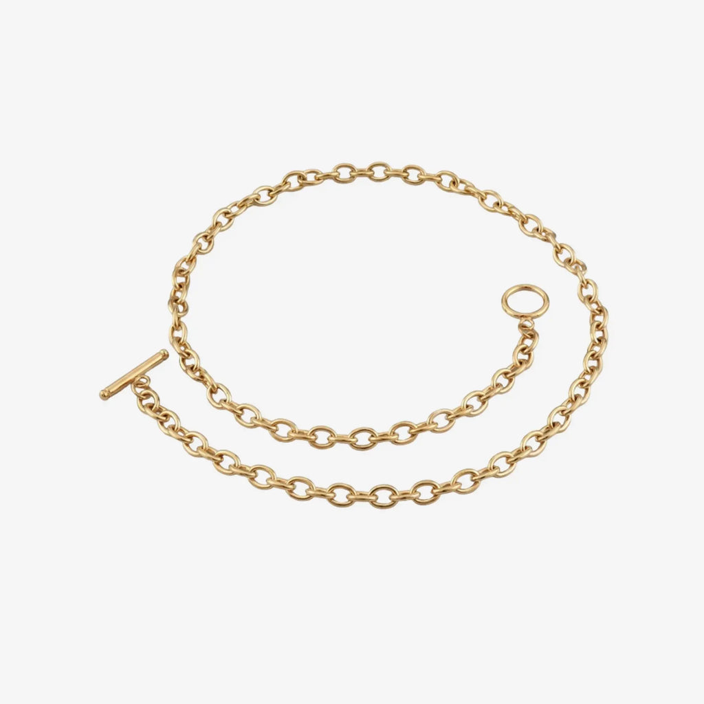 Caroline Toggle Bar Necklace 6MM | Waterproof 18k Gold