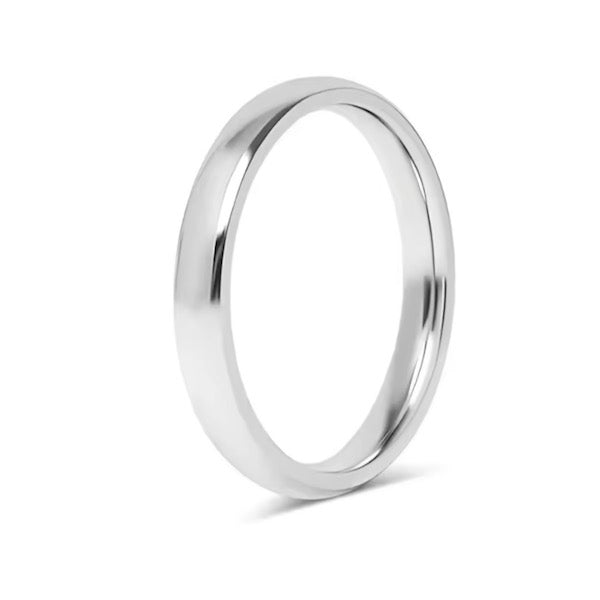 Carrara Plain Band Ring | Waterproof Silver