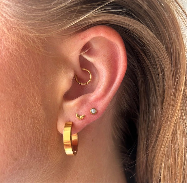 Sanam Huggie Hoops | Waterproof 18K Gold