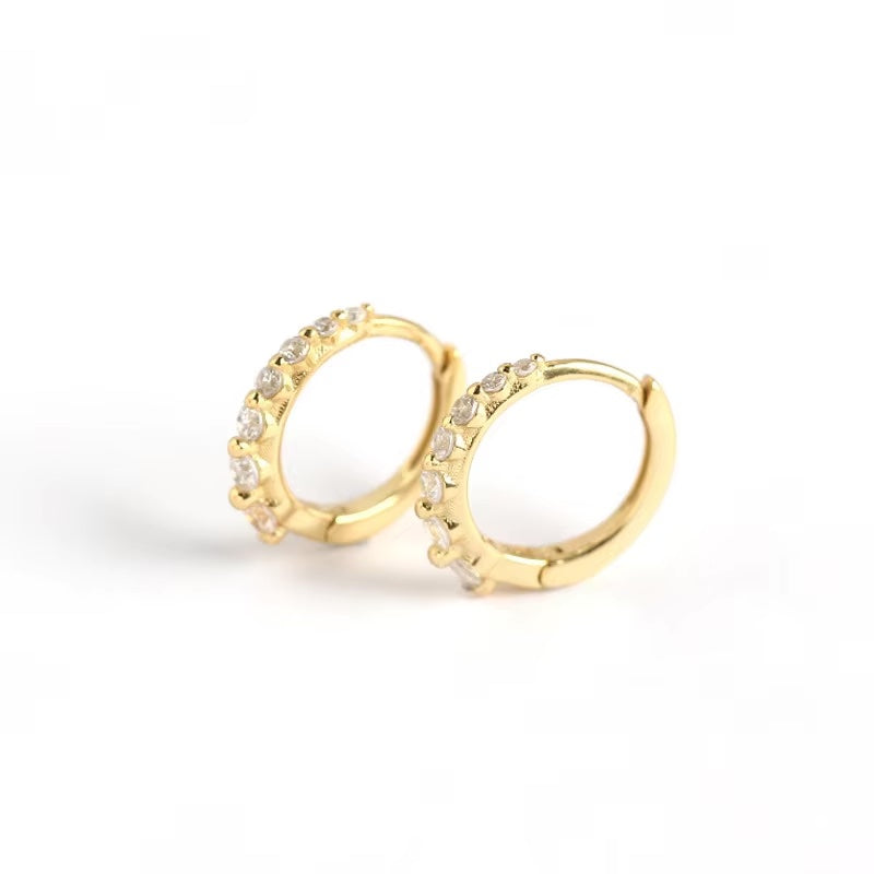 Cranford	 Clear Crystal Hoops