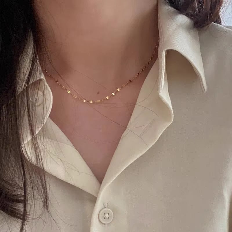 Oakier Tile Chain Gold- 45cm + 5cm