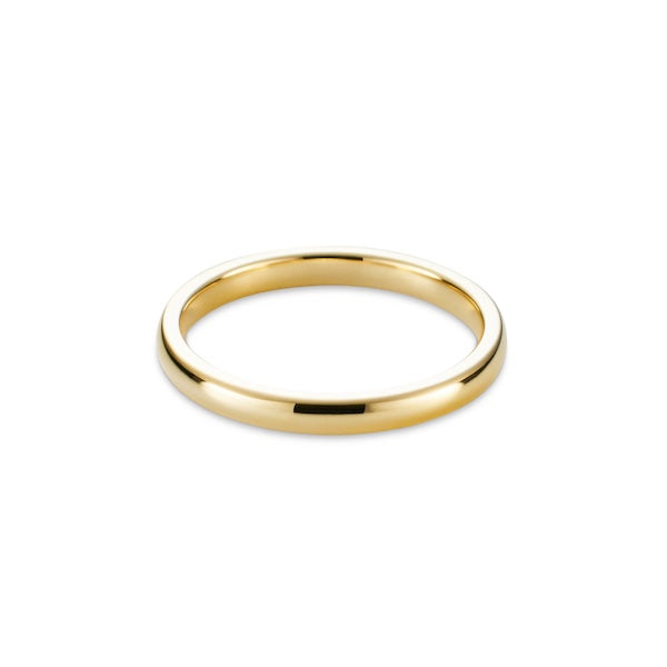 Cora Thin Plain Band Ring | Waterproof 18K Gold