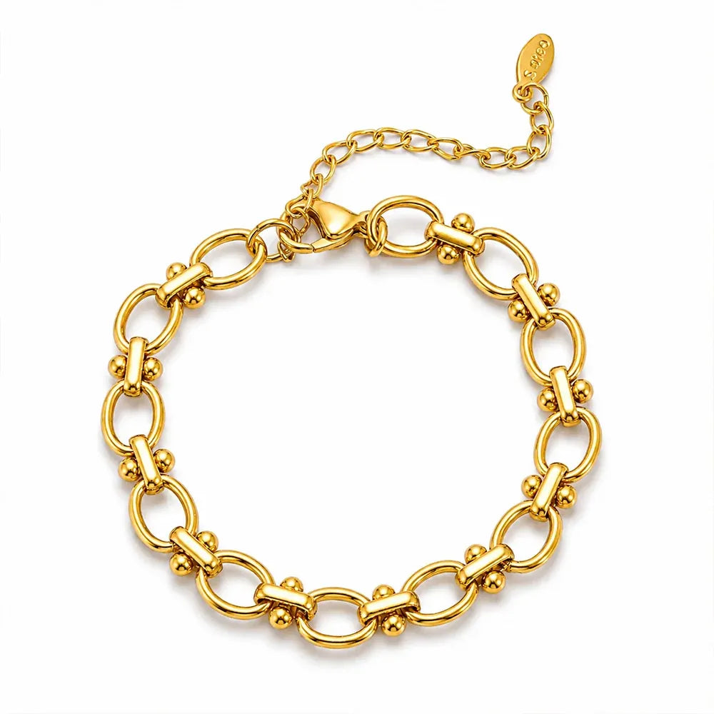 Emberly Anchor Chain Bracelet | Waterproof 18k Gold