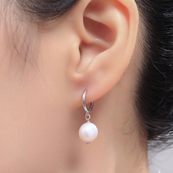 Veera Baroque Pearl Drop Hoops