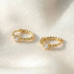 Homey Huggie Hoops Gold 8MM - Pair