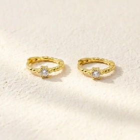 Homey Huggie Hoops Gold 8MM - Pair
