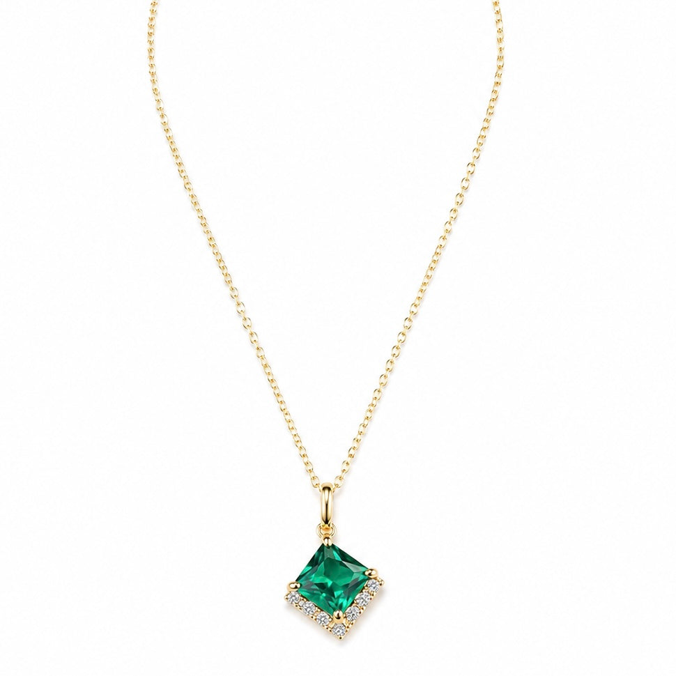 Brentwood Emerald Green Pendant Necklace