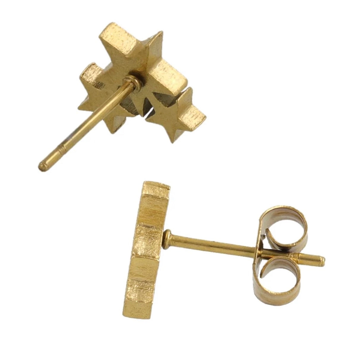 Ashlyn Triple Star Studs | Waterproof 18k Gold & Silver