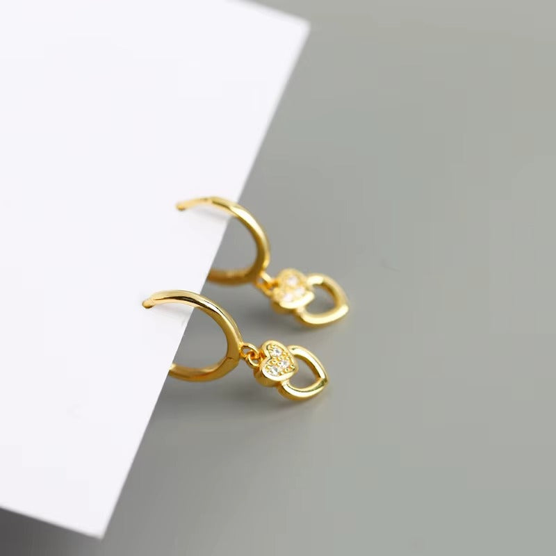 Chattan Heart Pendant Hoops