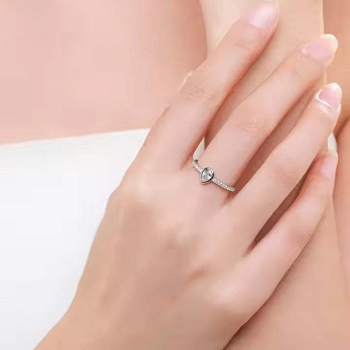 Phia	Trillion Cut Topaz Silver Ring