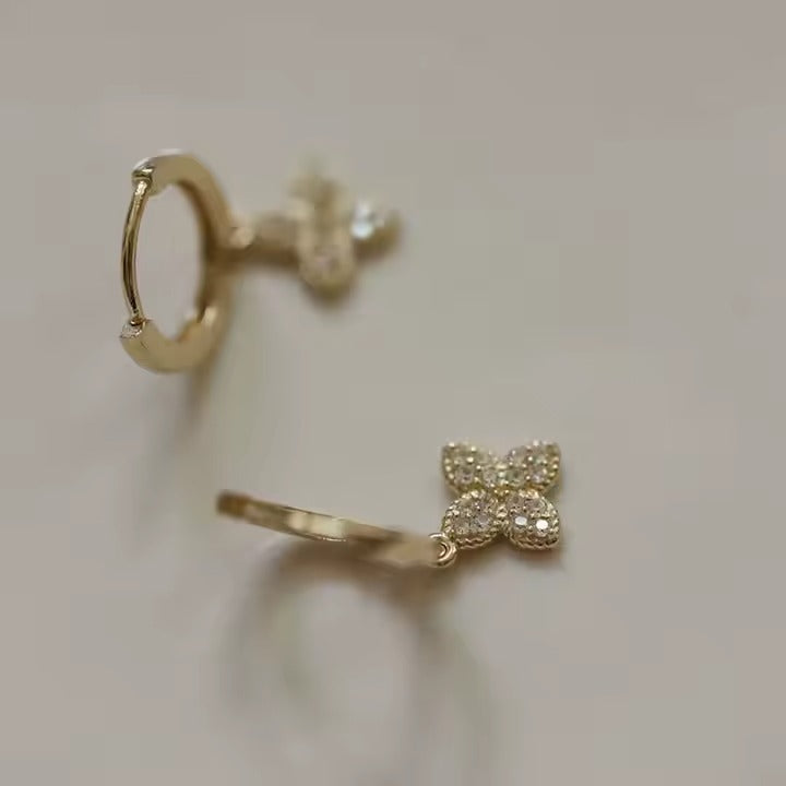 Clarksville Crystal Clover Hoops