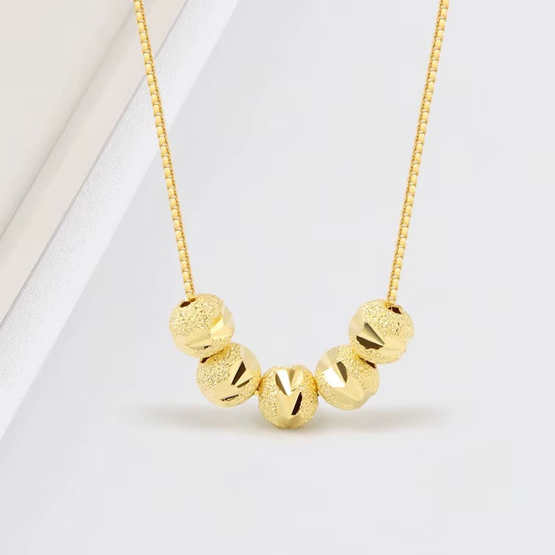 Brighton	Golden Beads Pendant Necklace